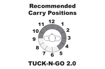 Image of Galco Tuck-N-Go In the Pant Holster, Ambidextrous, Leather, M&amp;P Shield, 9EZ,  Black, TUC834B