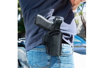 Image of Galco Wraith 2 Belt/Paddle Holster, Glock 43, Black, Left, W2-801RB