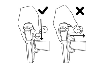 Image of Galco Wraith 2 Belt/Paddle Holster, Glock 43, Black, Left, W2-801RB