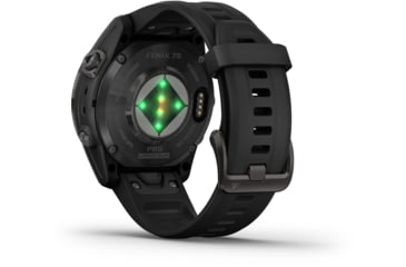 Image of Garmin Fenix 7X ProSapphire Solar Edition Titanium with Fog Gray/Ember Orange Band Watch, 010-02778-14
