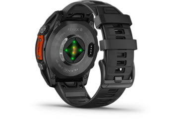Image of Garmin fenix 8 AMOLED 47mm GPS Watch, Slate Gray with Black Silicone Band, 010-02904-00