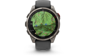 Image of Garmin Fenix 8 Pro Unisex Watches, 47mm Case Diameter, Titanium Bezel, Graphite/Black Silicone Band, 010-03198-10