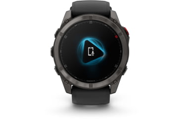Image of Garmin Fenix 8 Pro Unisex Watches, 51mm Case Diameter, Titanium Bezel, Black/Pebble Gray Silicone Band, 010-03199-00