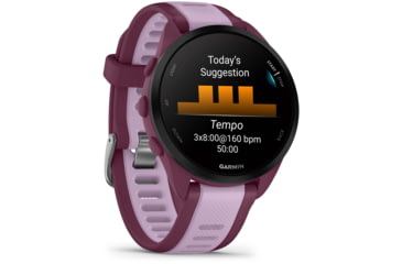 Image of Garmin Forerunner 165 Music 43mm Watch, Berry/Lilac, 010-02863-33