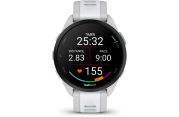 Image of Garmin Forerunner 165 Music 43mm Watch, Mist Gray/Whitestone, 010-02863-31
