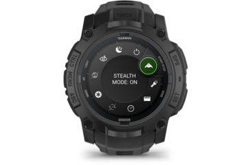 Image of Garmin Instinct 3 Amoled Tactical Watch, Black, 50mm, Polymer/Aluminum, Black, Silicone, 010-03020-50