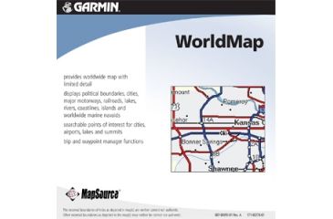 Image of Garmin On the Road Maps GPS MapSource WorldMap CD ROM 010-10215-01 w/ Free S&amp;H