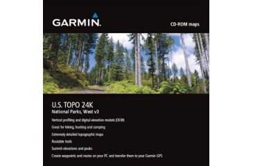 Image of Garmin On the Trail Maps GPS MapSource US TOPO 24K, National Parks, West 010-10448-00 w/ Free S&amp;H