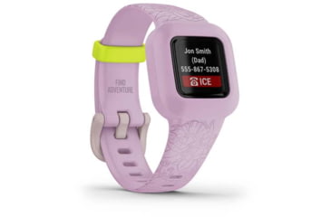 Image of Garmin Vivofit jr3 Kids Fitness Tracker, Floral Pink, 010-02441-21