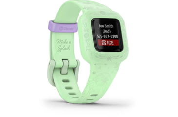 Image of Garmin Vivofit jr3 Kids Fitness Tracker, Princess Ariel, 010-02441-33