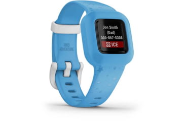 Image of Garmin Vivofit jr3 Kids Fitness Tracker, Stars Blue, 010-02441-22