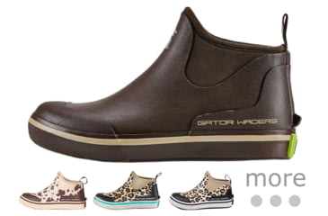 Image of Gator Waders Camp Boots - Women's, Brown, Brown Cow, Leopard/Aqua, Leopard/Black, Mossy Oak Bottomland, Realtree Max-7