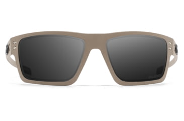Image of Gatorz Sentix Glasses, Smoke w/ Anti-Fog, Tan/Matte Black Logo, Medium, GZ-18-302