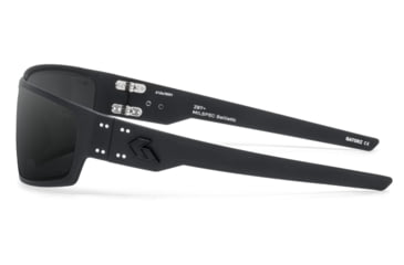 Image of Gatorz Warhawk Sunglasses, Black, Matte Black Logo, MilSpec Ballistic Smoke, w/ Anti-Fog, ANSI Z87.1, Black, One Size, 841235127311