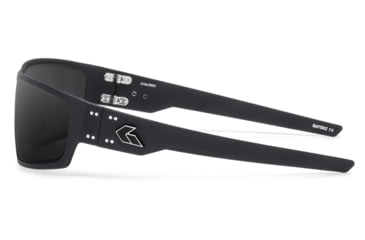 Image of Gatorz Warhawk Sunglasses, Black, Silver Logo, Smoke, Black, One Size, 841235127281