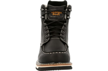 Image of Georgia Boot AMP LT Wedge Waterproof Moc-Toe 6in Work Boot - Mens, Medium, Black, 9.5, GB00475-095M