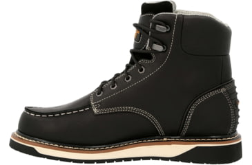 Image of Georgia Boot AMP LT Wedge Waterproof Moc-Toe 6in Work Boot - Mens, Medium, Black, 9.5, GB00475-095M