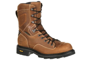 Image of Georgia Boot Comfort Core Waterproof Logger 8 inch Work Boot w/Composite Toe - Mens, Crazy Horse, 10.5 Wide, GB00123-105W