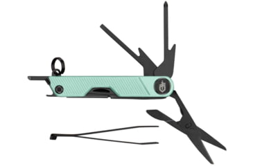 Image of Gerber Armbar Mini Multi-Tool, 1.5in Black Oxide Plain Blade, Mint Green Aluminum Handle, 1072682