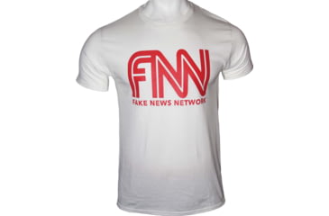 Image of Gi Men's T-shirt Trump Fake News Network Xx-large White!