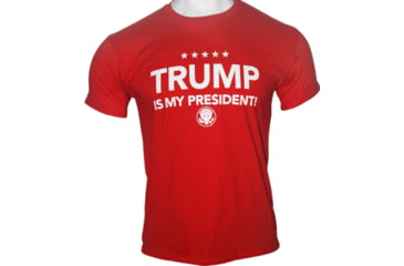 Image of Gi Men's T-shirt Trump Is My President Large Red!