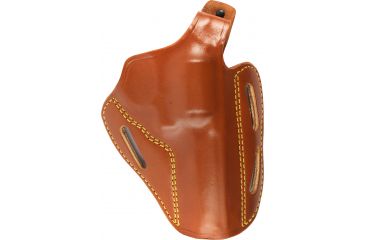 Image of Gould &amp; Goodrich Three Slot Pancake Concealment OWB Belt Holster, Ruger 4in BBL &amp; Similar, Right Hand, Chestnut Brown, 803-94