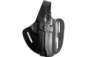 Image of Gould &amp; Goodrich Three Slot Pancake Concealment OWB Belt Holster, S&amp;W 1086 &amp; Similar, Right Hand, Black, B803-404
