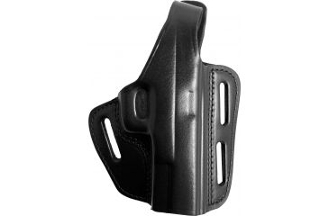 Image of Gould &amp; Goodrich Three Slot Pancake Concealment OWB Belt Holster, S&amp;W M&amp;P 9mm/.40/.357, Right Hand, Black, B803-MP
