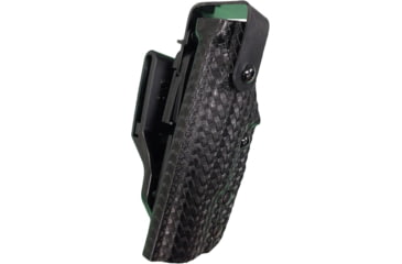 Image of Gould &amp; Goodrich K-Force Triple Retention Rotating Duty OWB Belt Holster, Glock 34, 35, 41, Beretta 92G, Left Hand, Black Weave, K391-G34WLH