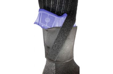 Image of Gould &amp; Goodrich Neoprene Ankle Holster, Medium Auto Pistols, Right Hand, Black, B516-2