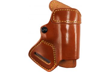 Image of Gould &amp; Goodrich Small of Back Concealment OWB Belt Holster, Glock 17/22/31, Right Hand, Chestnut Brown, 806-G17