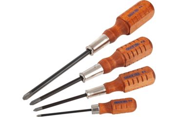 Image of Grace USA 4 Pc Phillips Screwdriver Set, Number 0, 1, 2, 3, GRSDP4