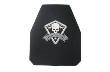 Image of Grey Ghost Precision Level III+ Shooters Cut Armor Plate, 1.11in Thick, 10x12in, 5.8 lbs., Black, 3410-SH-SC-L