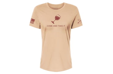 Image of Grunt Style Come and Take it Wine Edition T-Shirt - Womens, Sand Dune, Extra Large, GS4509-XL
