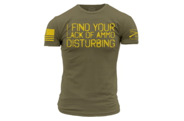 Image of Grunt Style Lack of Ammo Short Sleeve T-Shirt - Mens, Military Green, Medium, GS884-M