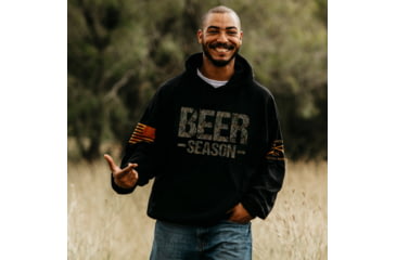 Image of Grunt Style Realtree Edge Beer Season Hoodie - Mens, Black, Medium, GS4024-M