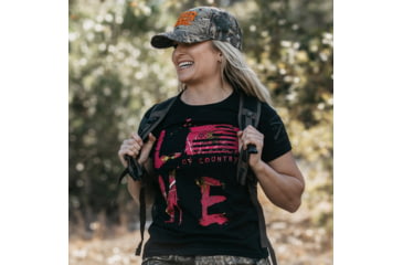 Image of Grunt Style Realtree Xtra Love Of Country T-Shirt - Womens, Black, 2XL, GS3971-2XL