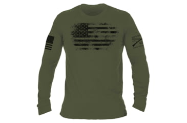 Image of Grunt Style Vintage American Long Sleeve T-Shirt - Mens, Military Green, 2XL, GS3160-2XL