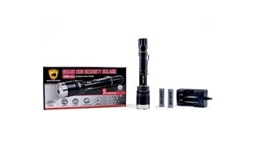 Image of Guard Dog Security Solaire Rechargeable Tactical Flashlight, 5 Modes, 900 Lumen, Black, TL-GDS900