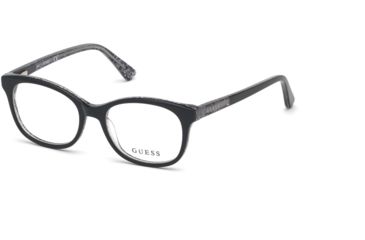 Image of Guess GU9181 Eyeglass Frames - Shiny Black Frame Color, Shiny Black Lens Color
