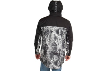 Image of Habit Anglers Bluff Rain Jacket, Habit Gray Waves/Black, Extra Large, RS10032-O-8-6-XL-4G5