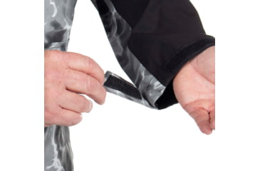 Image of Habit Anglers Bluff Rain Jacket, Habit Gray Waves/Black, Extra Large, RS10032-O-8-6-XL-4G5