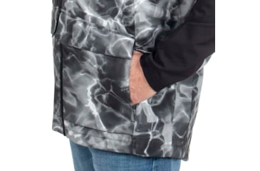 Image of Habit Anglers Bluff Rain Jacket, Habit Gray Waves/Black, Extra Large, RS10032-O-8-6-XL-4G5
