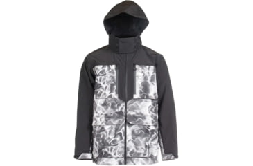 Image of Habit Anglers Bluff Rain Jacket, Habit Gray Waves/Black, Extra Large, RS10032-O-8-6-XL-4G5