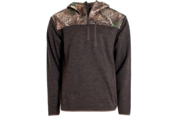 Image of Habit Mens 1/4 Zip Hooded Fleece Pullover 1409608
