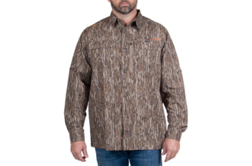 Image of Habit Hatcher Pass Camo Guide Long Sleeve Shirt - Mens, Mossy Oak New Bottomland, 4XL, TS1477-014-4X