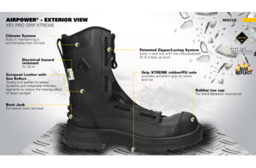 Image of HAIX Airpower XR1 Pro Grip Xtreme Boot - Mens, 9US, Medium, Black, 9, 605132M-9