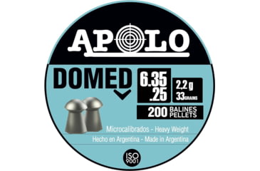 Image of Hatsan Apolo .25 Domed 33 Grain 200 Pack