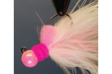 Image of Hawken Outdoors Aerojig Marabou Jig 1/8 oz, Number 1 Hook, Pink &amp; White, AJM18123