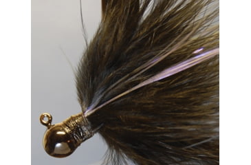 Image of Hawken Outdoors Fire Flies Marabou Flash Jig, 1/4 oz, 1/0 Hook, Black with Red Micro Light Stick, FFM14001